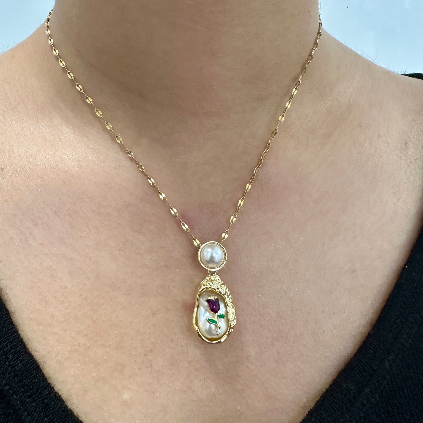 Golden Flora necklace