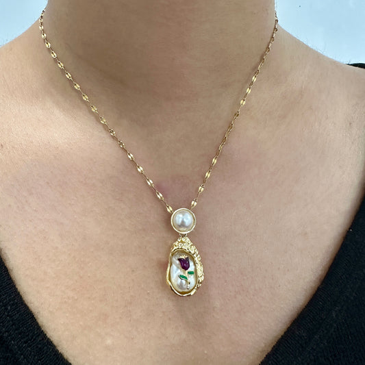 Golden Flora necklace