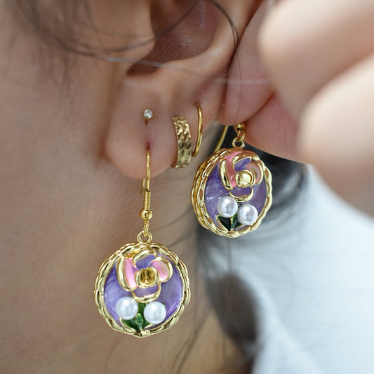 Iris earrings