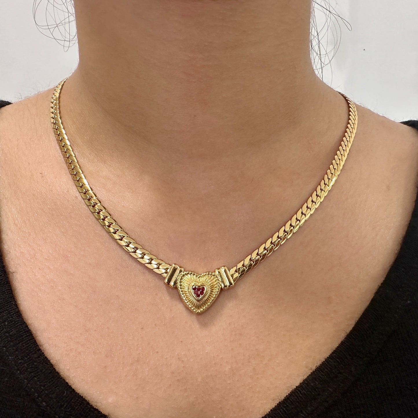 Clara heart necklace