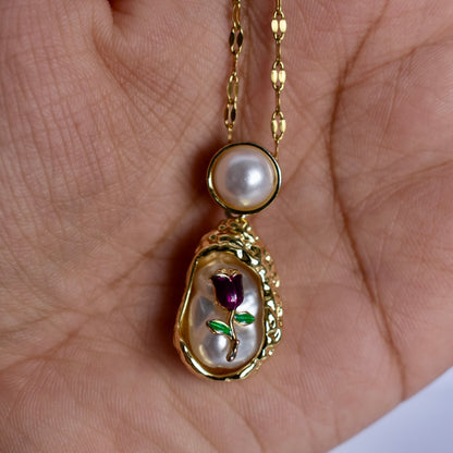 Golden Flora necklace